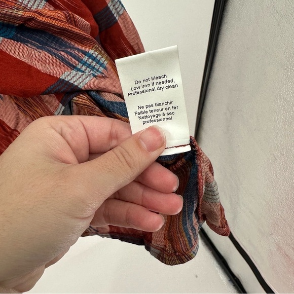 Anthropologie 11.1.TYLHO Sao Paulo Tunic Shirt Dress Fall Plaid Dress Size Large - Picture 7 of 8